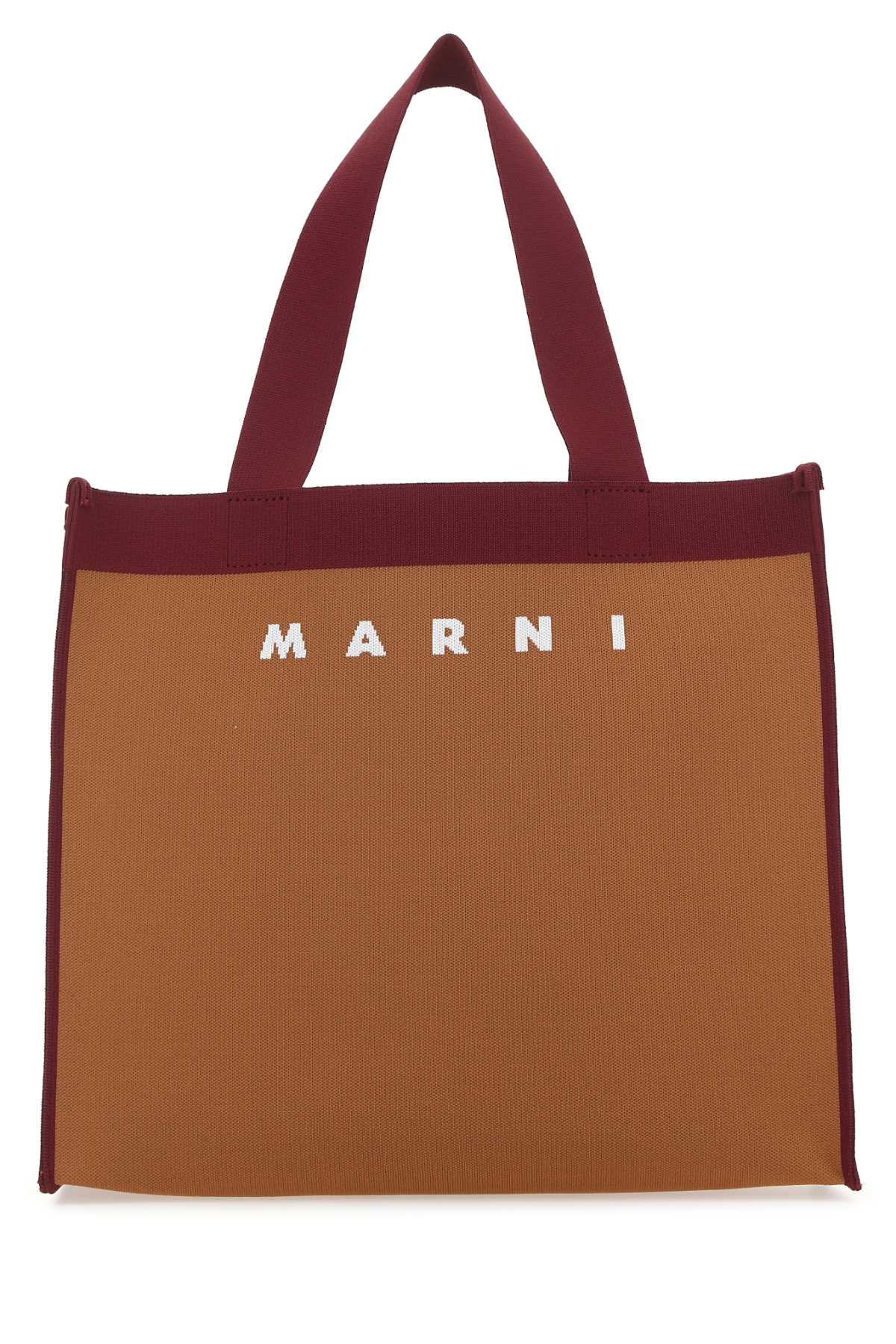 Marni Mano Tote Bag — Brown Exterior: Polyester