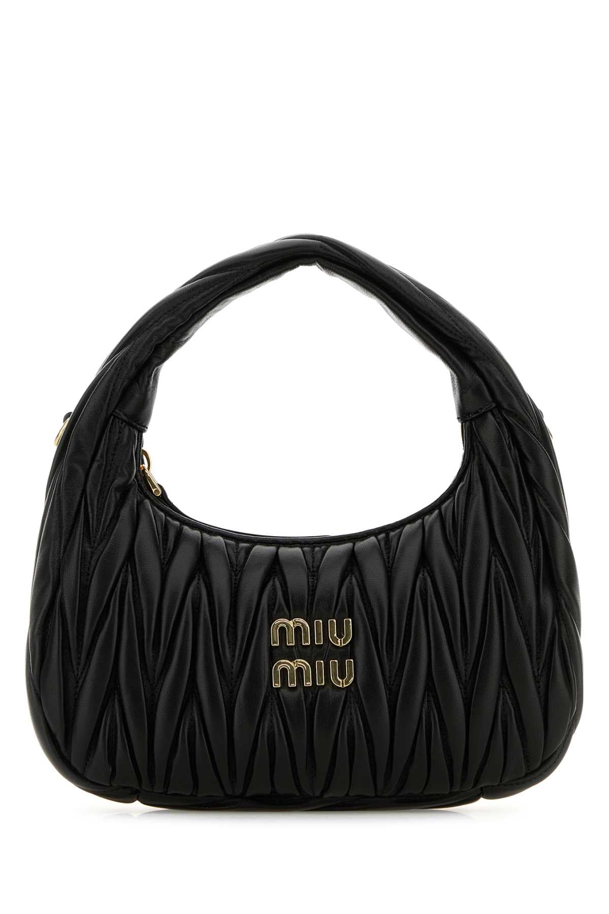 Miu Miu Wander Shoulder Bag — Black Agnello