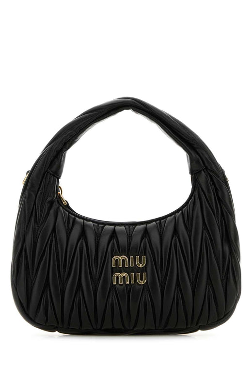 Miu Miu Wander Shoulder Bag — Black Agnello