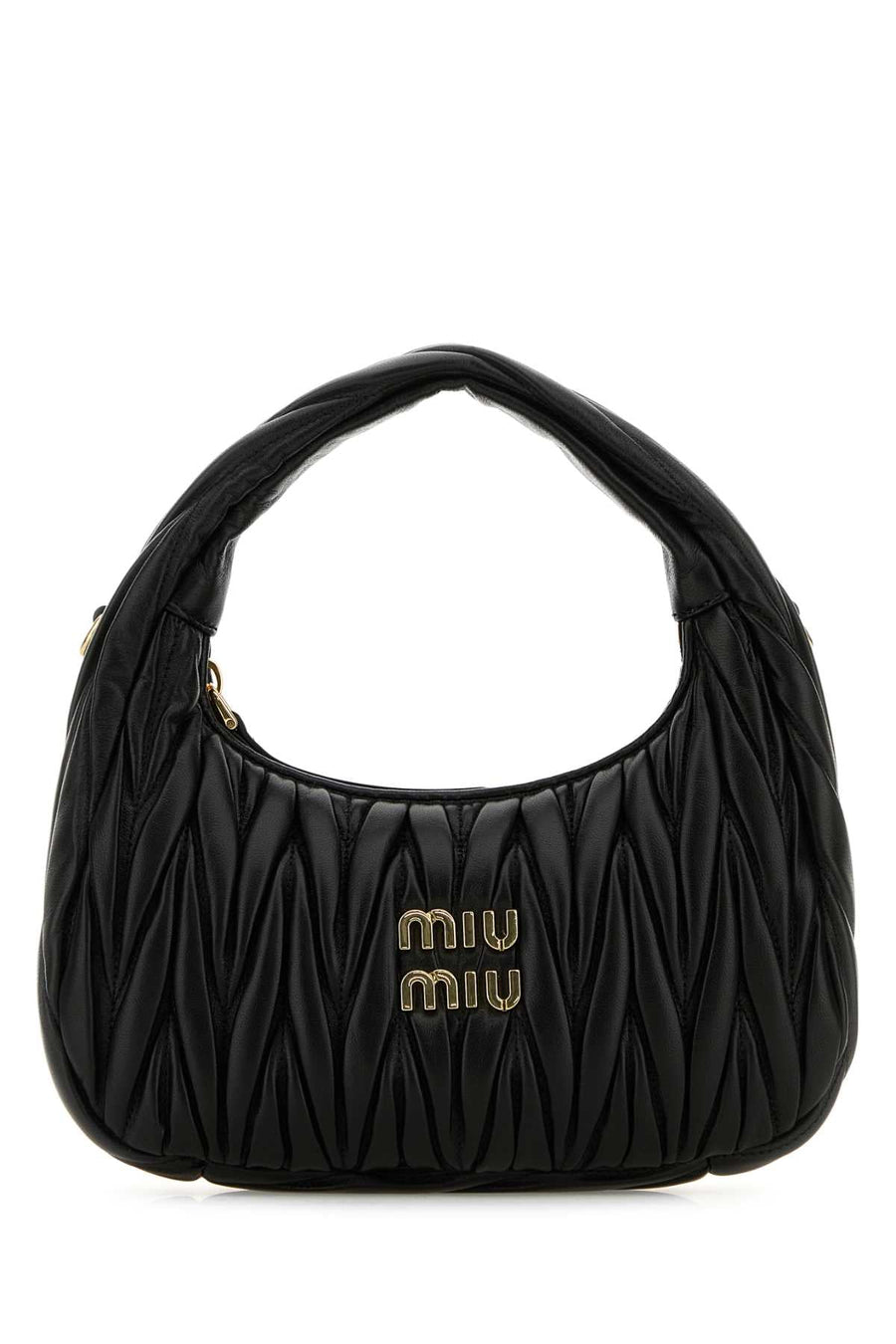 Miu Miu Wander Shoulder Bag — Black Agnello