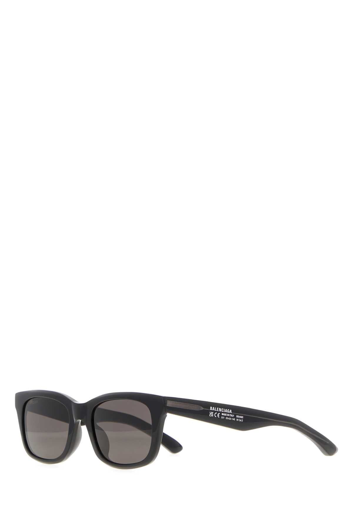 Balenciaga Soho Acetate Frame Sunglasses — Black Exterior