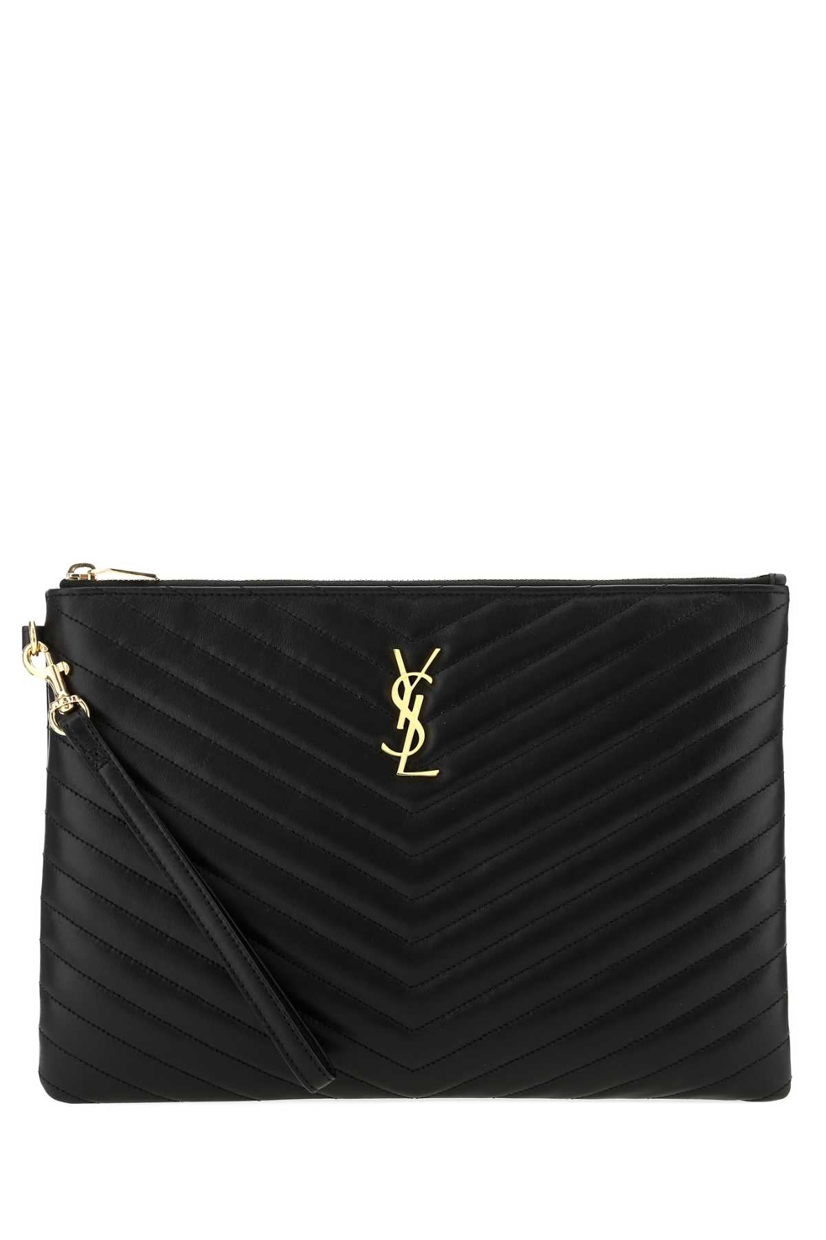 Saint Laurent Jolie Clutch — Black