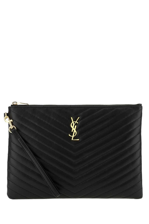 Saint Laurent Jolie Clutch — Black