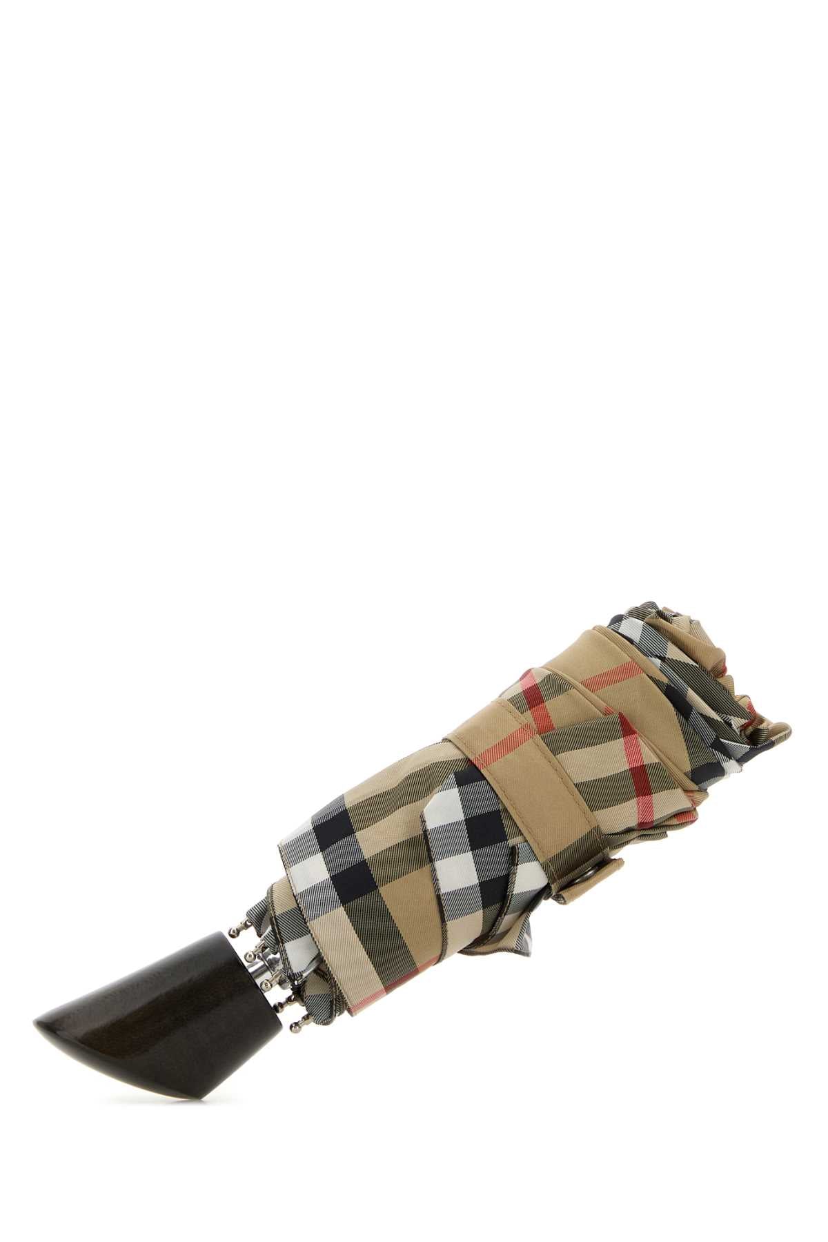 Burberry Check Umbrella — Sand Scarfs