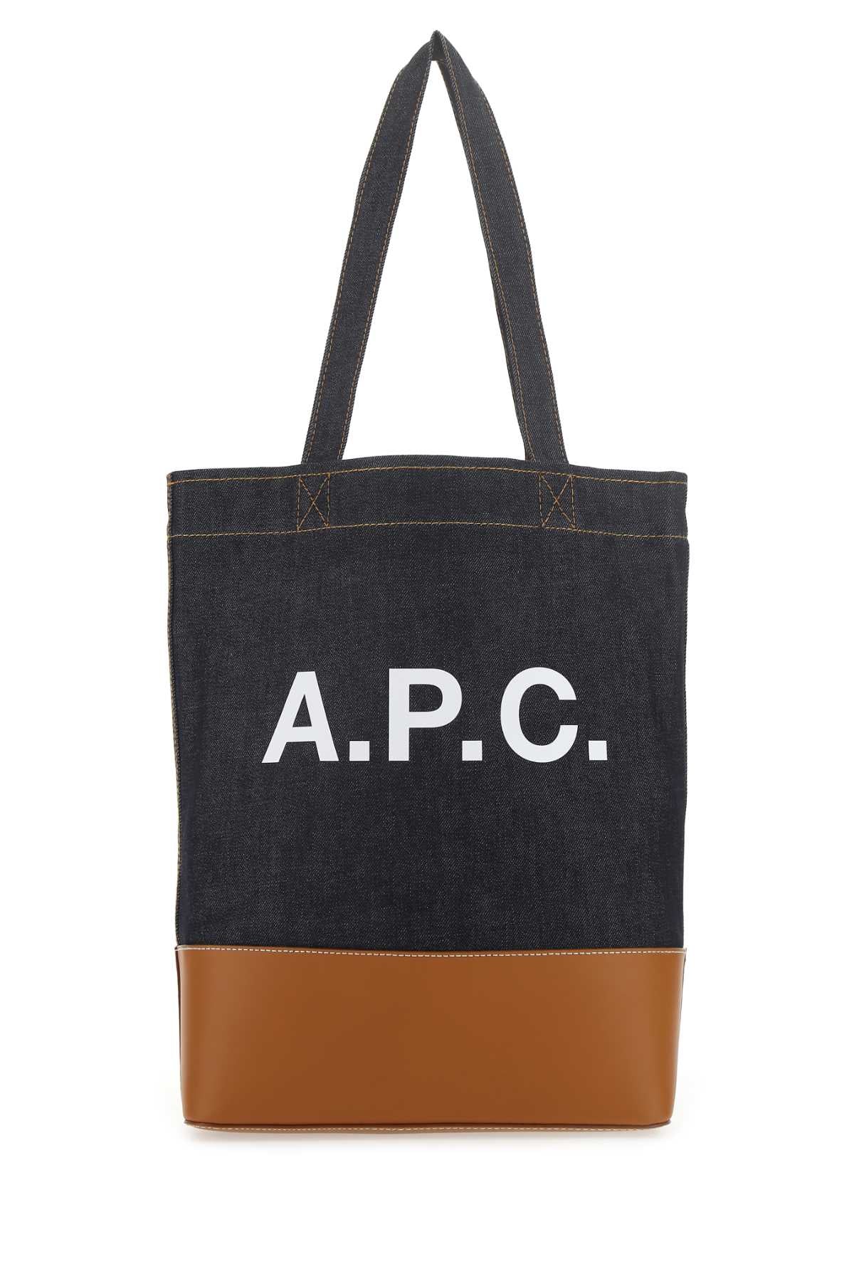 A.p.c. Cohlo Tote Bag — Navy Exterior: Fabric