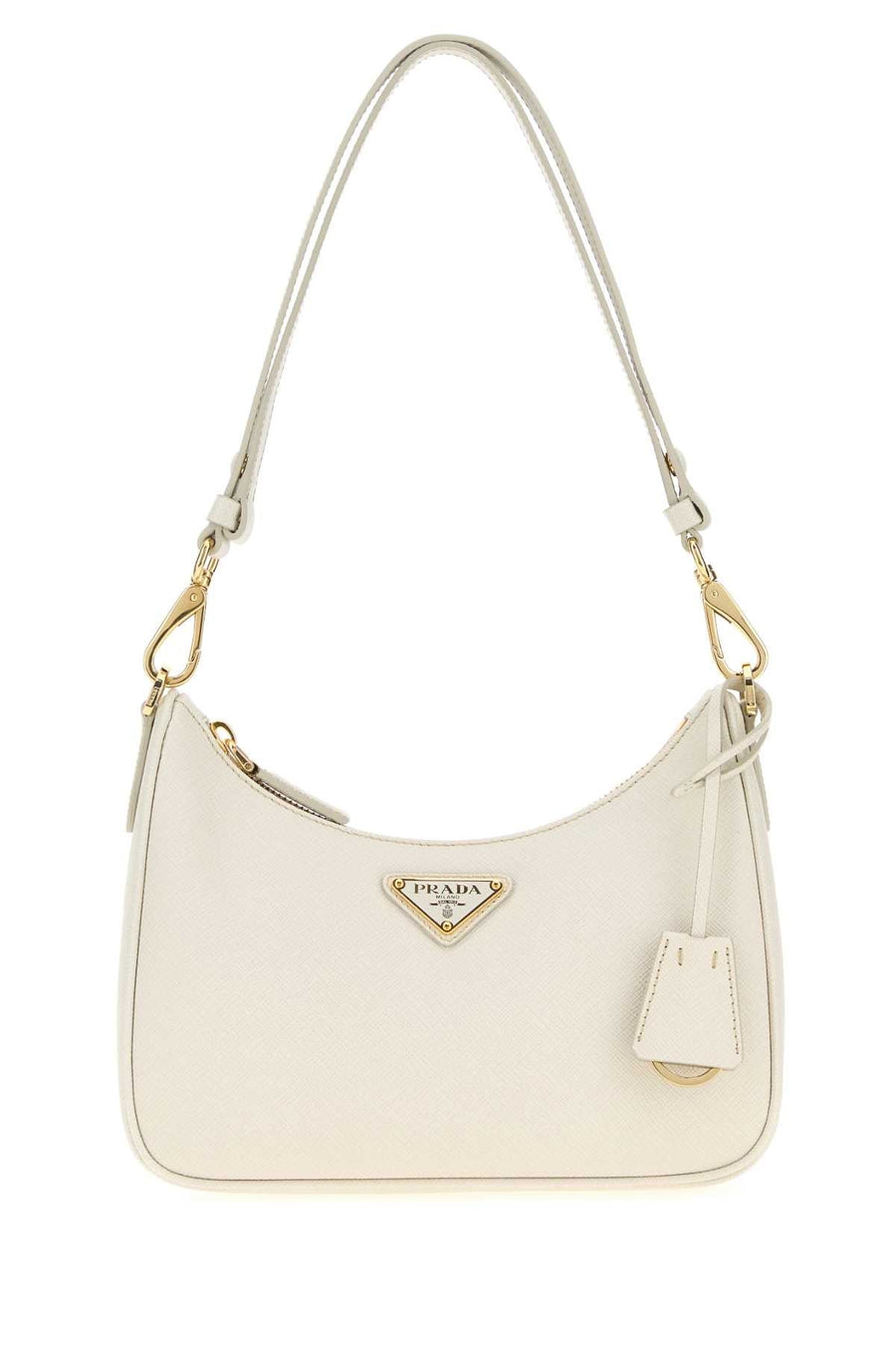 Prada Saffiano Leather Shoulder Bag — White