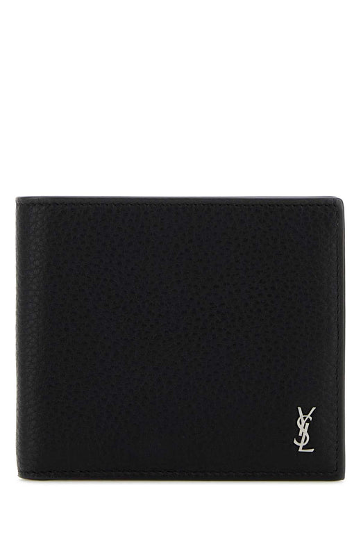 Saint Laurent Leather Wallet — Black