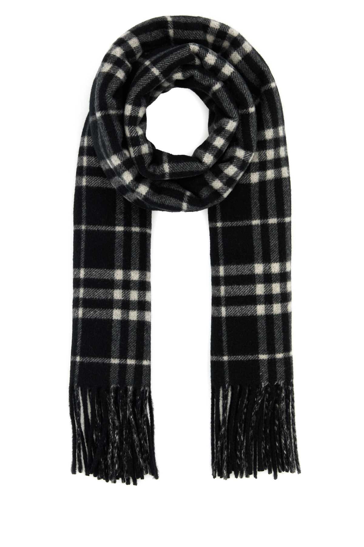 Burberry Giant Scarf — Black Cashmere Scarfs