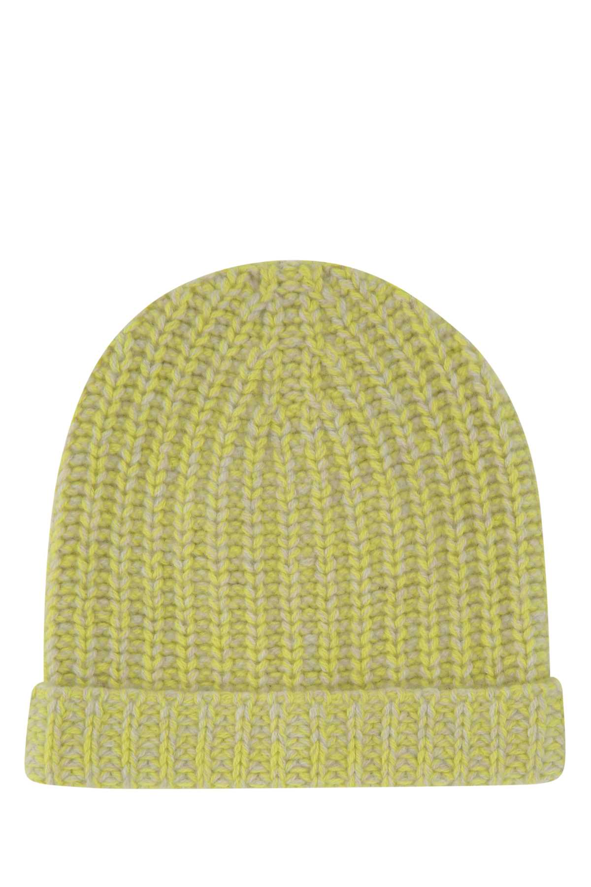 The Elder Statesman Cuffia Beanie — Yellow Exterior: Cashmere Beanies