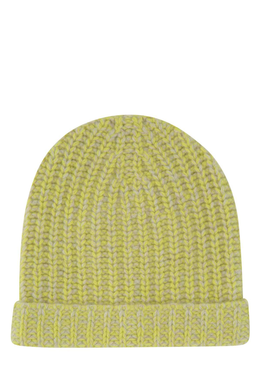 The Elder Statesman Cuffia Beanie — Yellow Exterior: Cashmere Beanies