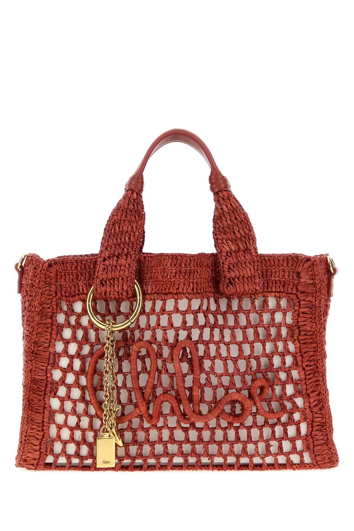 Chloé Summer Banana Tote Bag — Red