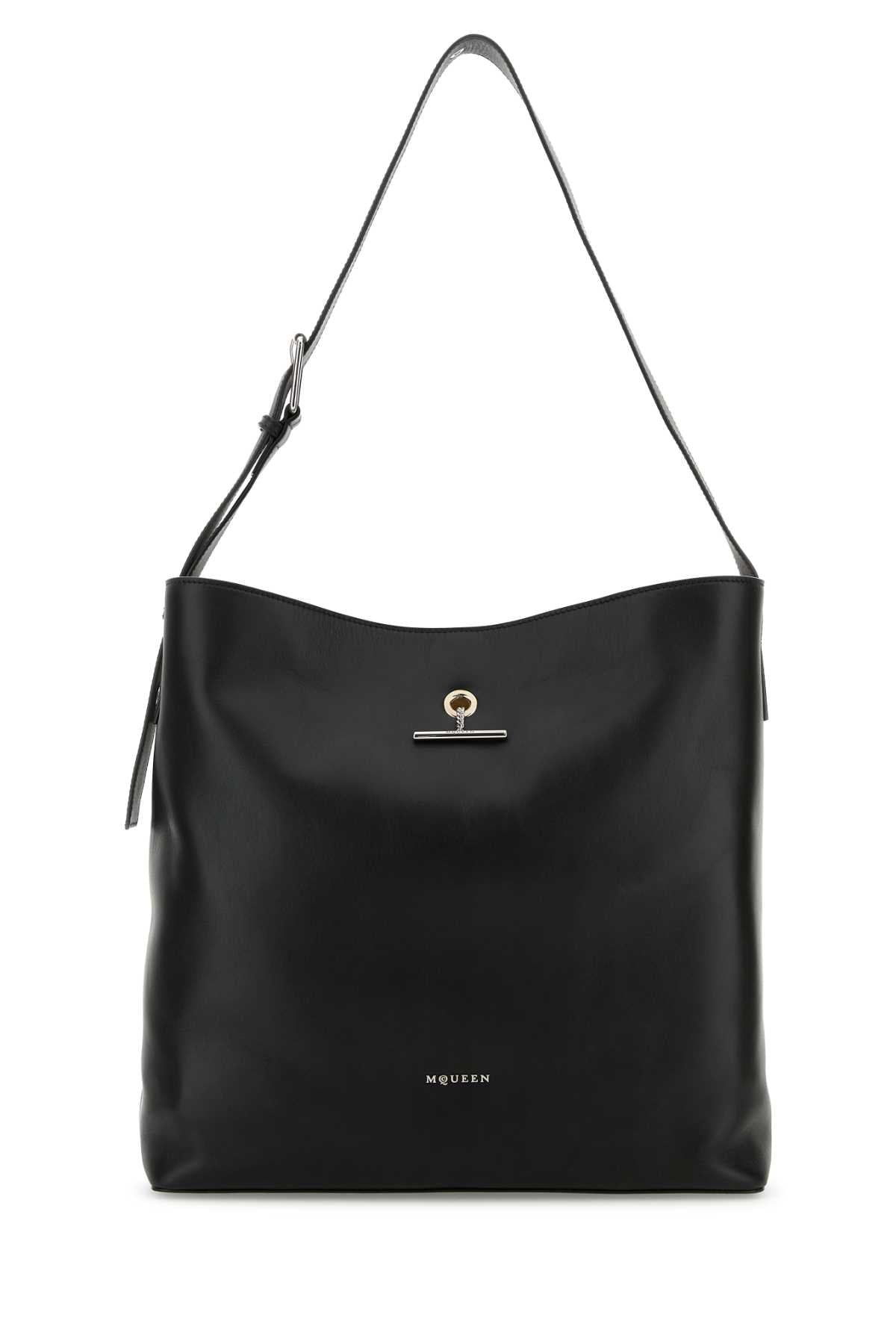 Alexander Mcqueen Pendant Shoulder Bag — Black