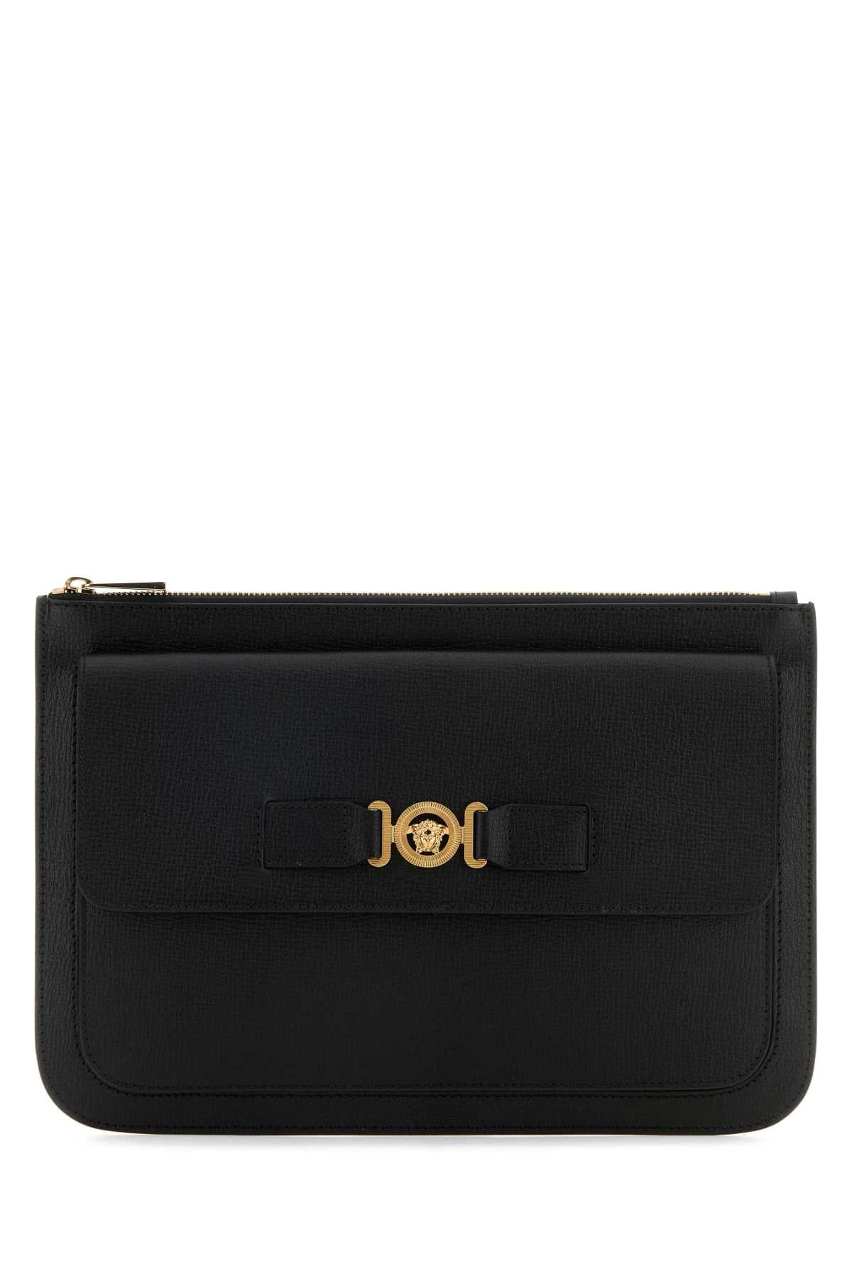 Versace Case Clutch — Black