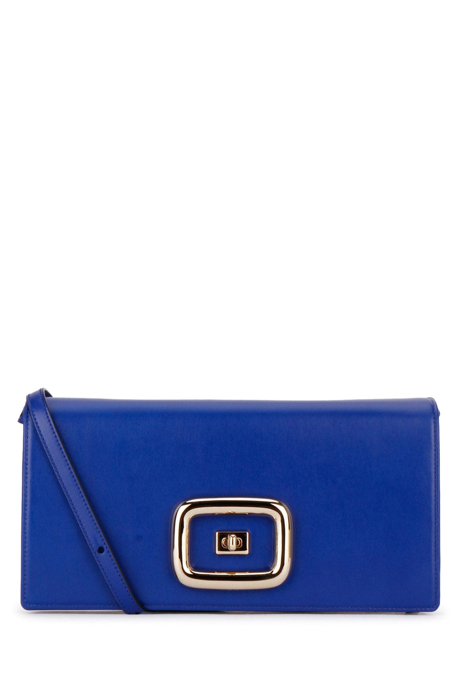 Roger Vivier Leather Shoulder Bag — Blue