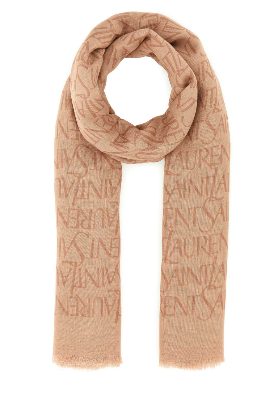 Saint Laurent Scarf — Beige Exterior: Modal Cashmere Scarfs