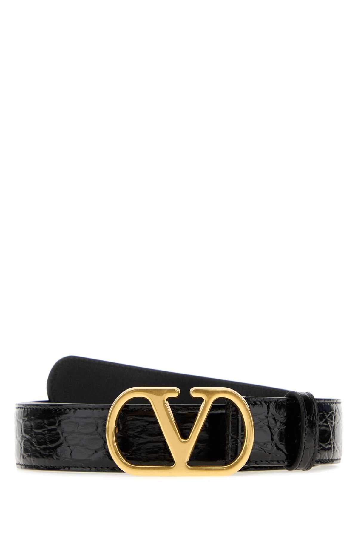 Valentino Garavani Vlogo Belt — Black