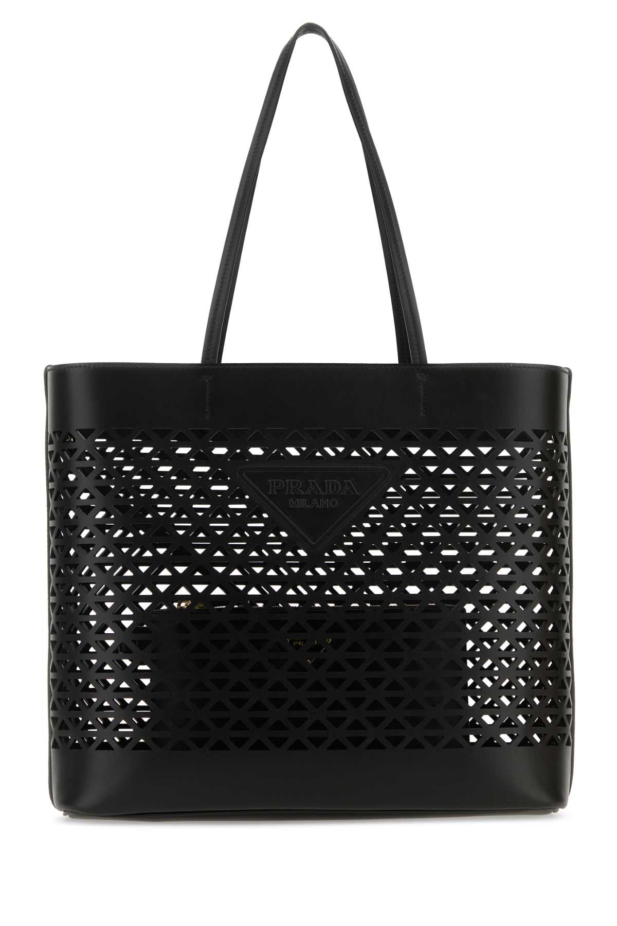 Prada Tote Bag — Black Exterior: Leather