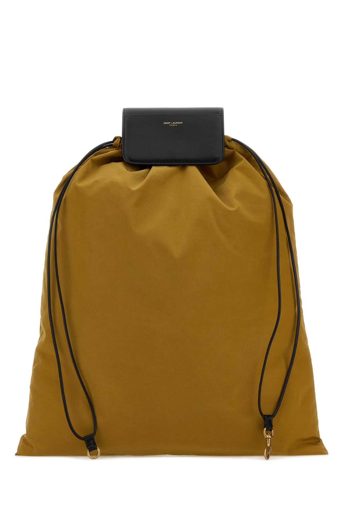 Saint Laurent Pochon Bucket Bag — Yellow