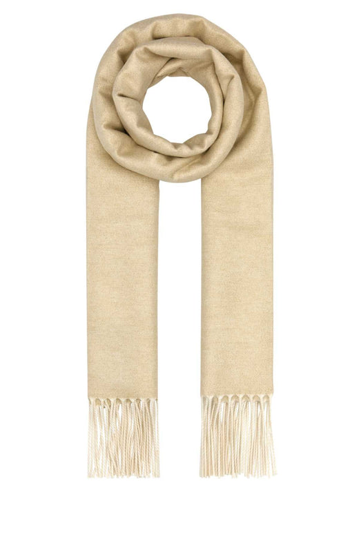Prada Silk-Cashmere Blend Scarf — Beige Scarfs