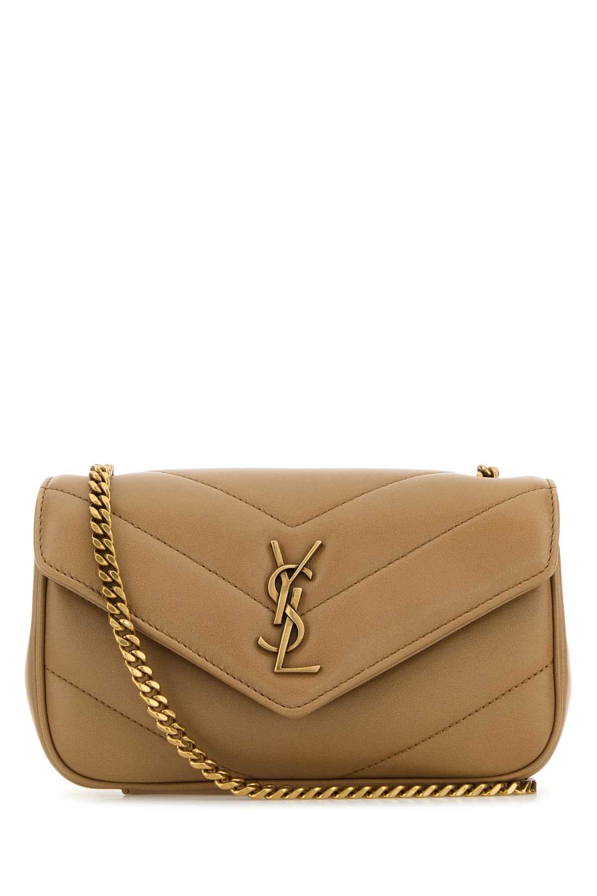 Saint Laurent Crossbody Bag — Beige