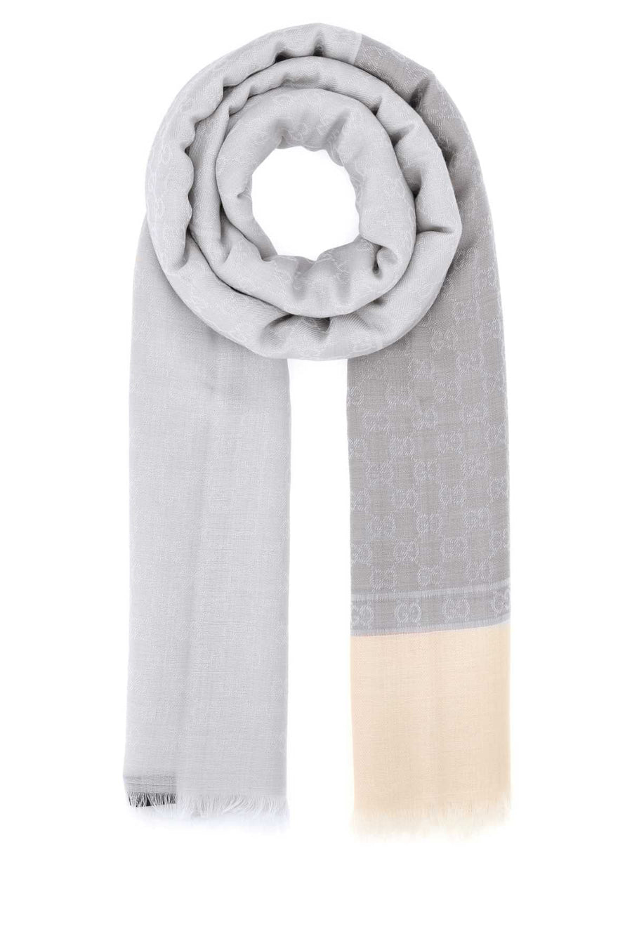 Gucci Walzer Scarf — Gray Exterior: Cashmere Wool Silk Scarfs