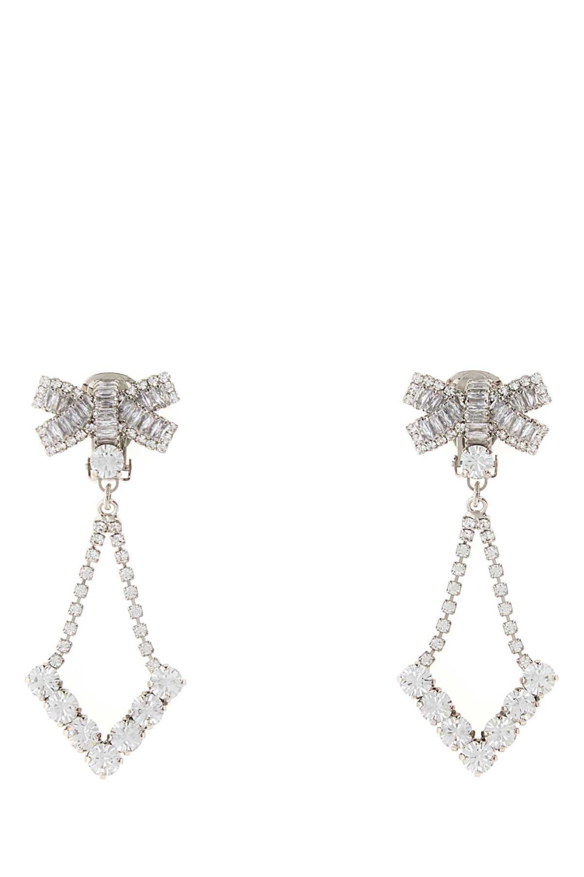 Alessandra Rich Earrings — Silver