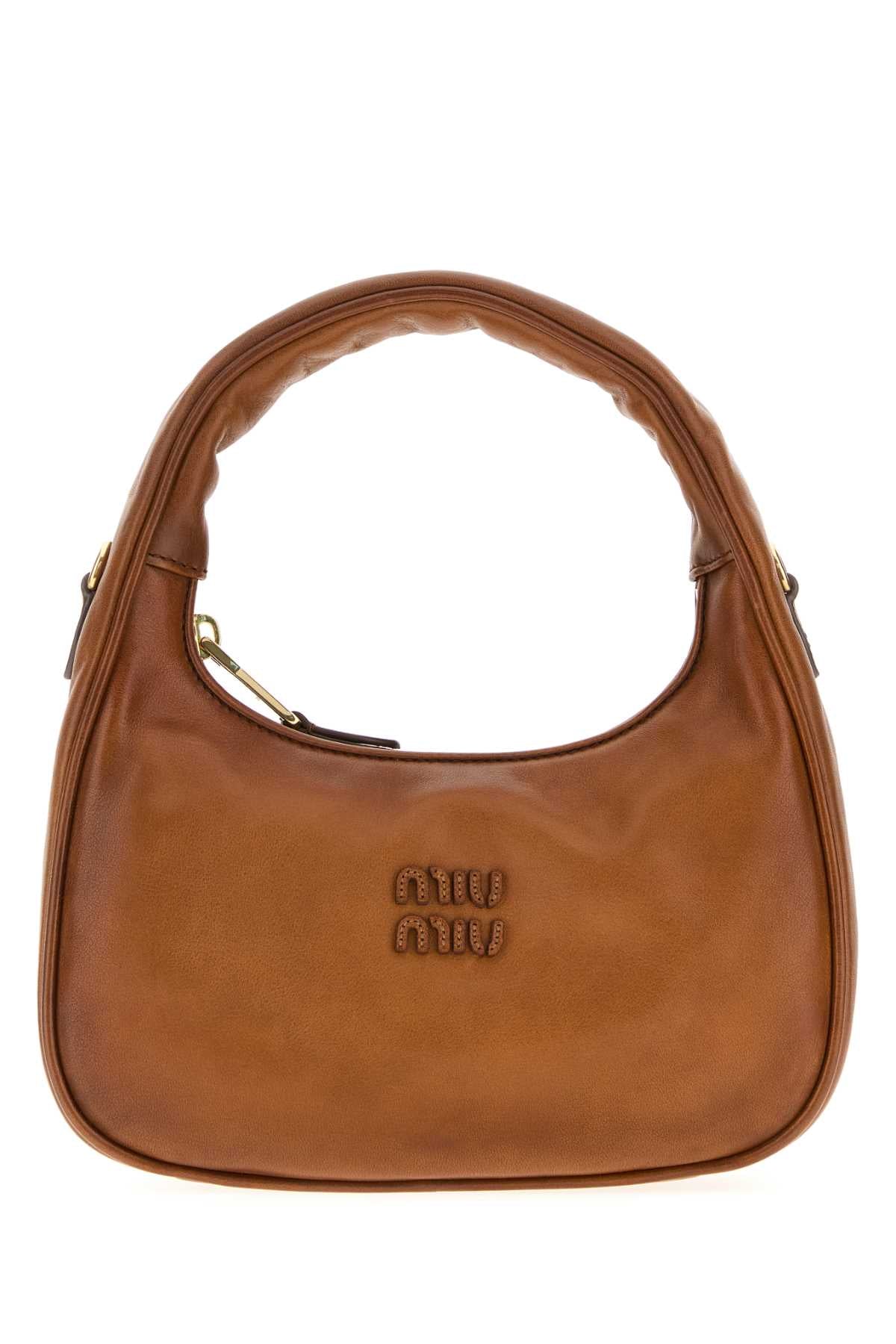 Miu Miu Wander Shoulder Bag — Brown Vitello