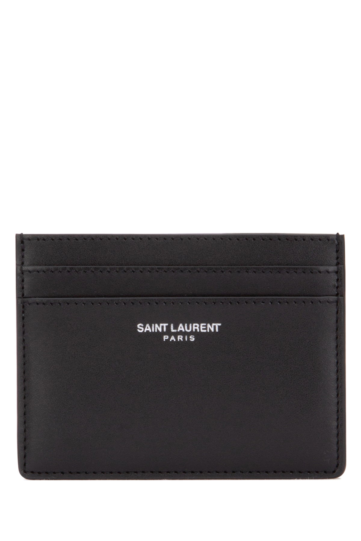 Saint Laurent Calf Skin Card Case — Black Cases