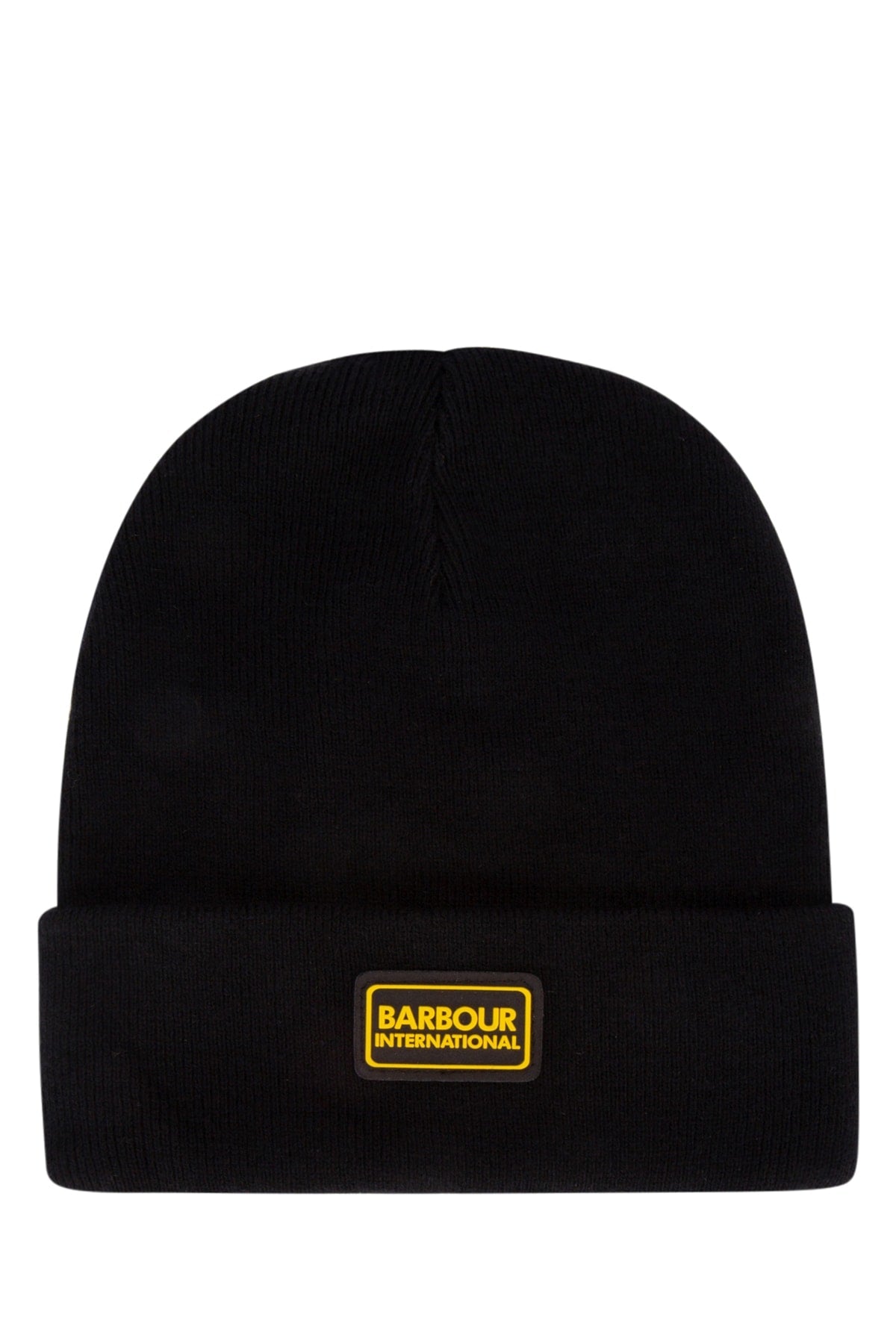 Barbour Kids Boys Ribbed Knit Beanie — Black Wool Blend Beanies