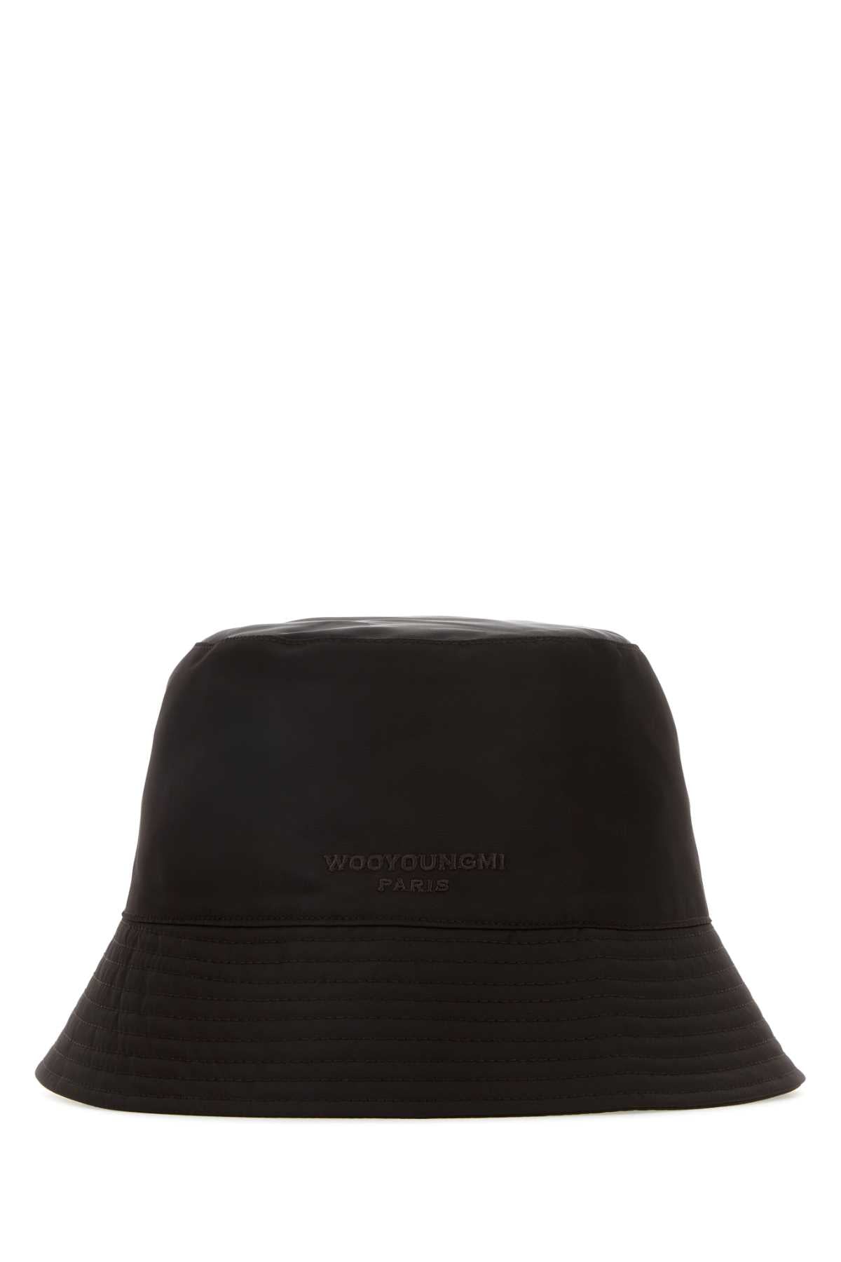 Wooyoungmi Bucket Hat — Black Exterior: Nylon Lining