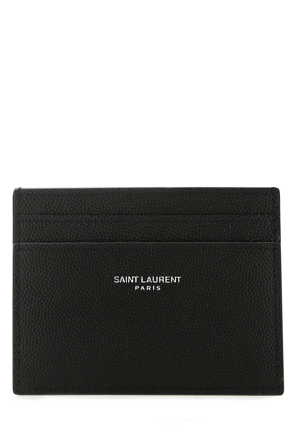 Saint Laurent Calfskin Leather Card Case — Black Calf Skin Wallet