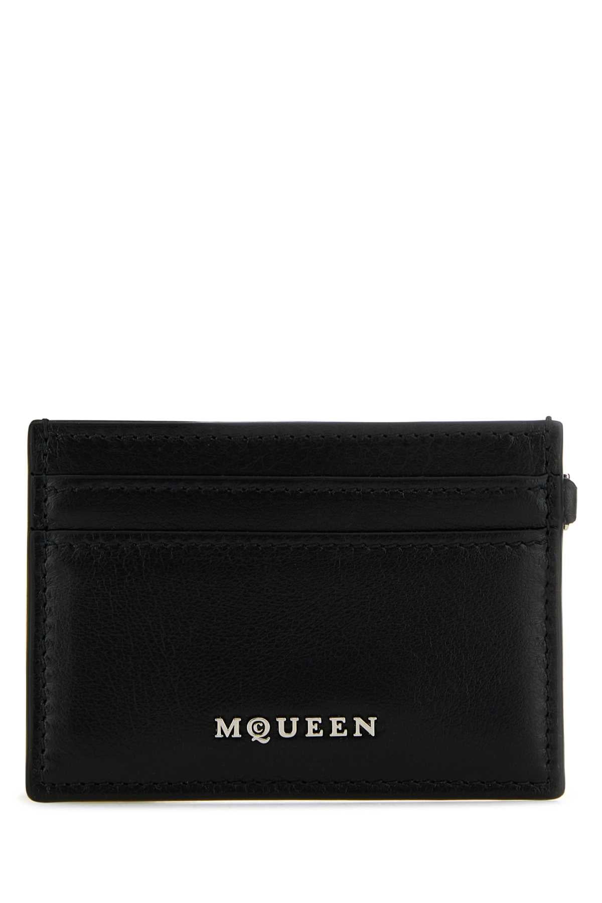Alexander Mcqueen Card Case — Black Wallet