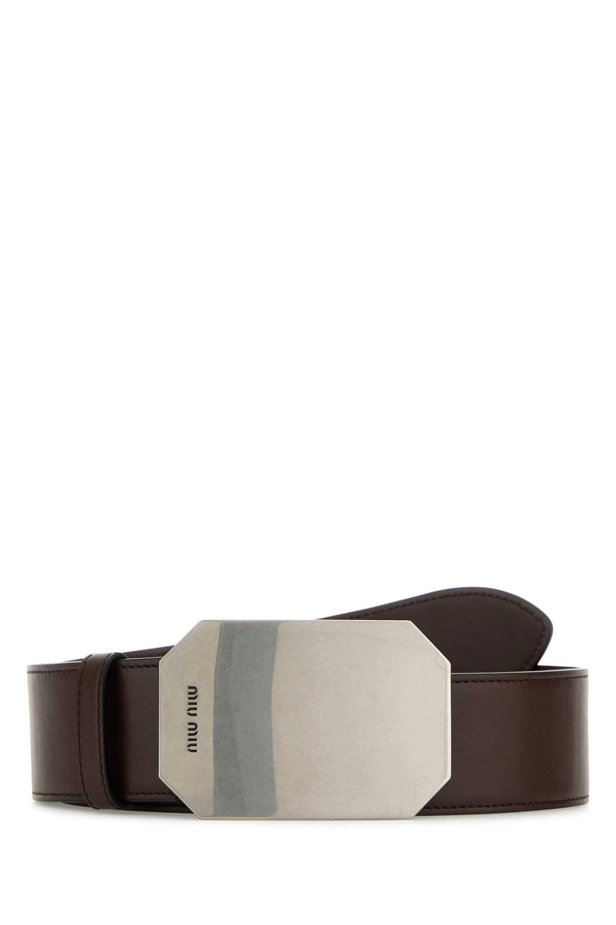 Miu Miu Belt — Brown Vitello