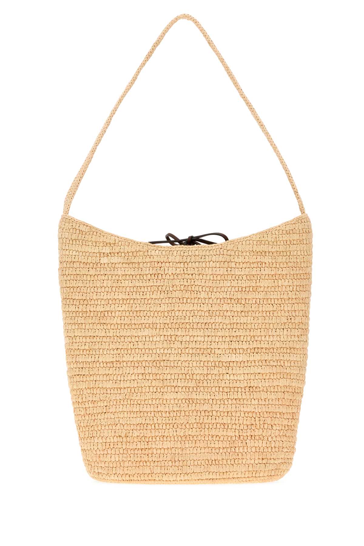 The Row Alma Shoulder Bag — Beige Exterior: Raffia