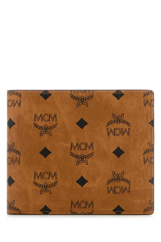 Mcm Visetos Wallet — Cognac Exterior: Fabric