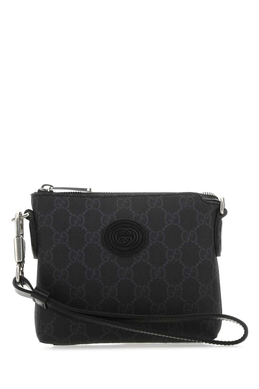 Gucci Gg Supreme Crossbody Bag — Black