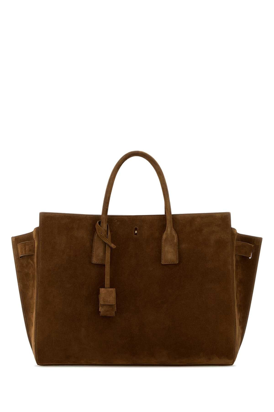 Saint Laurent Sac Tote Bag — Brown