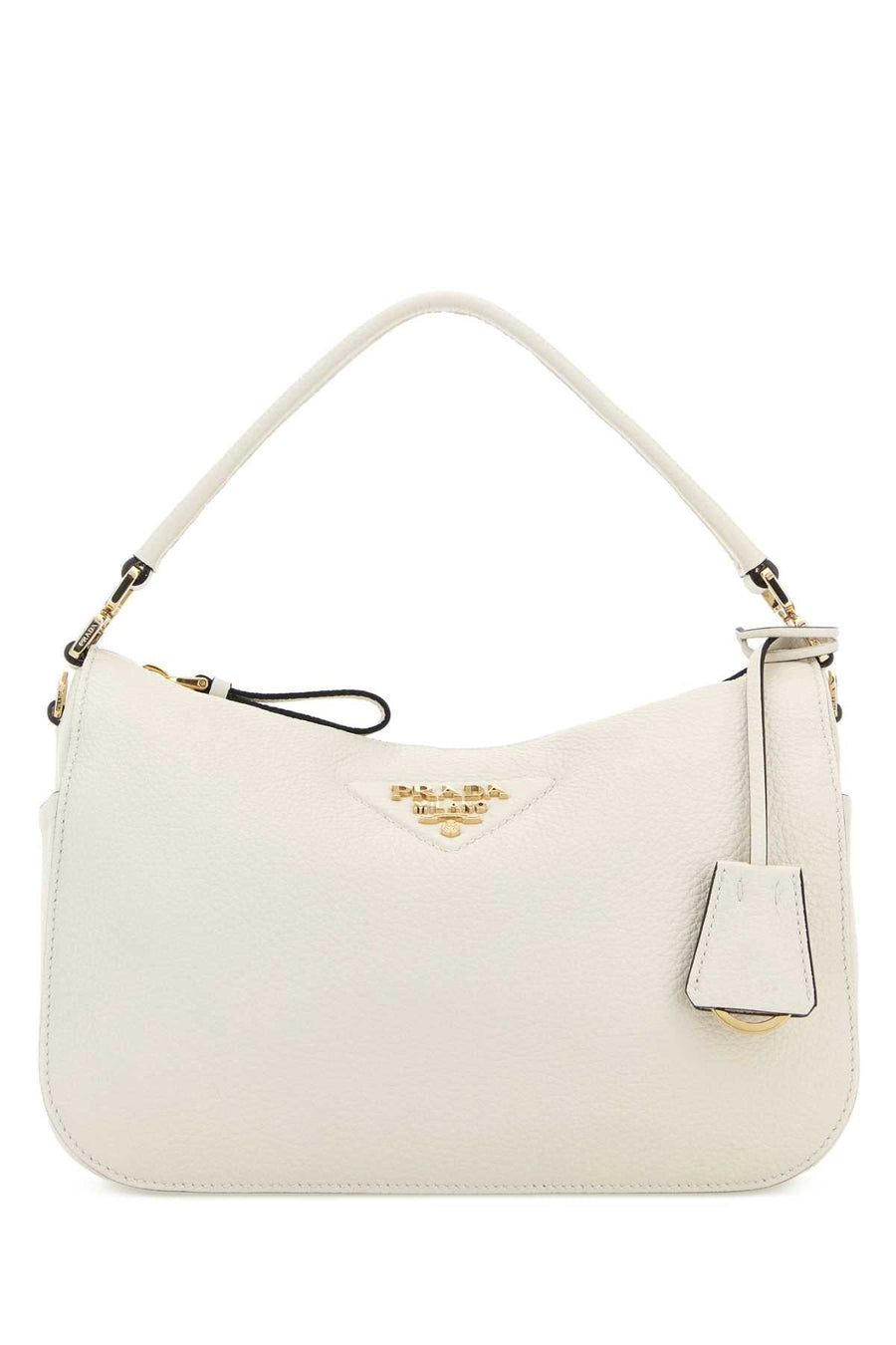 Prada Calf Leather Shoulder Bag — White