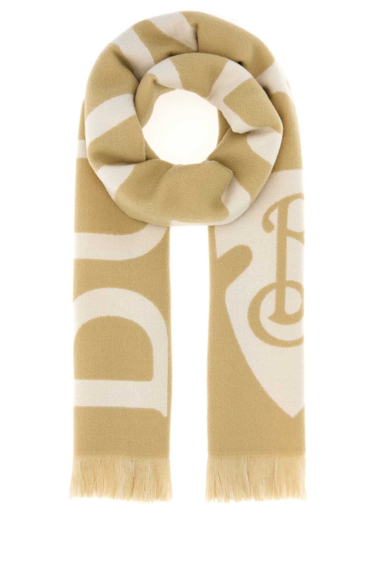 Burberry Scarf — Beige Wool Scarfs