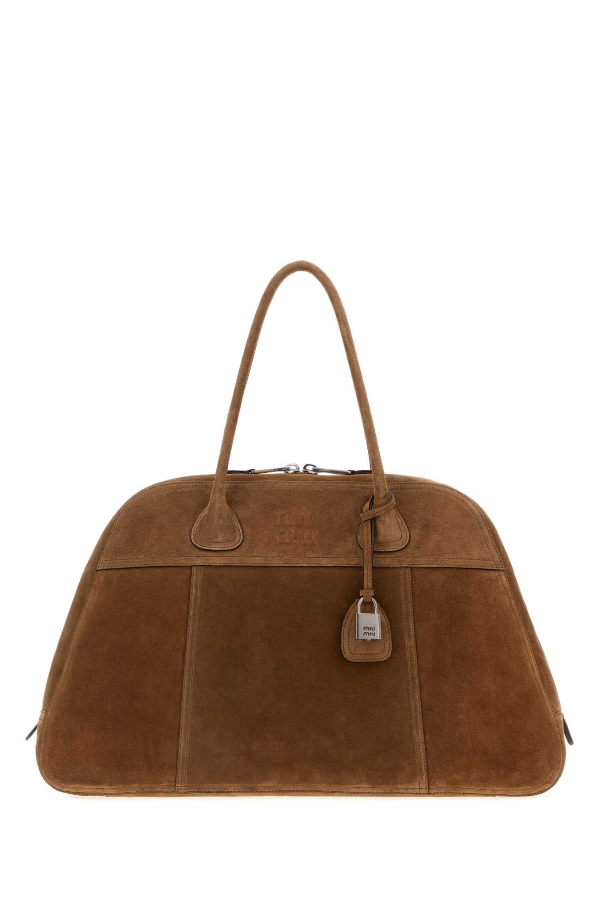 Miu Miu Vivant Shoulder Bag — Brown