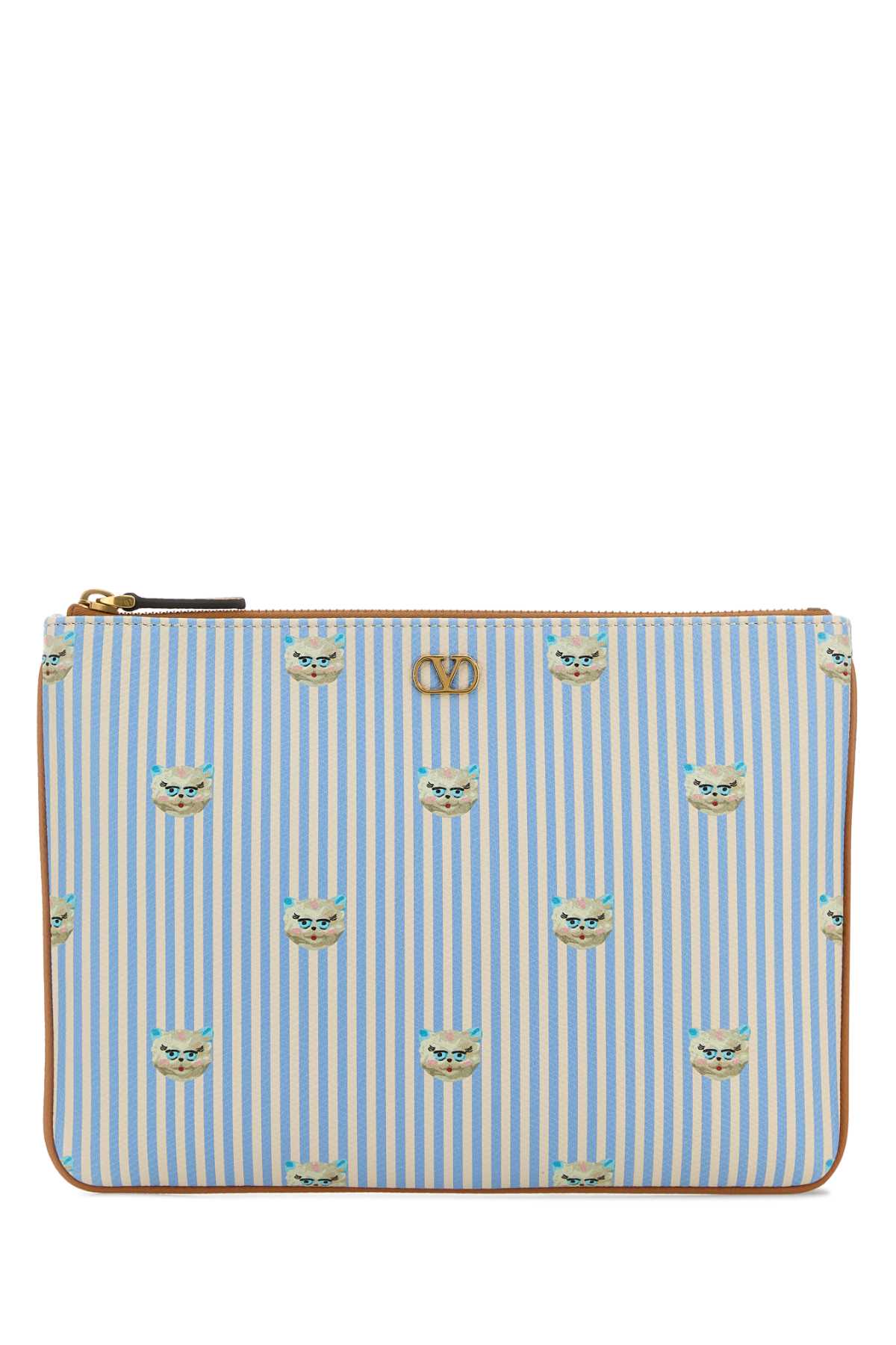 Valentino Garavani Vlogo Wallet — Blue Calf Leather - Bos Taurus