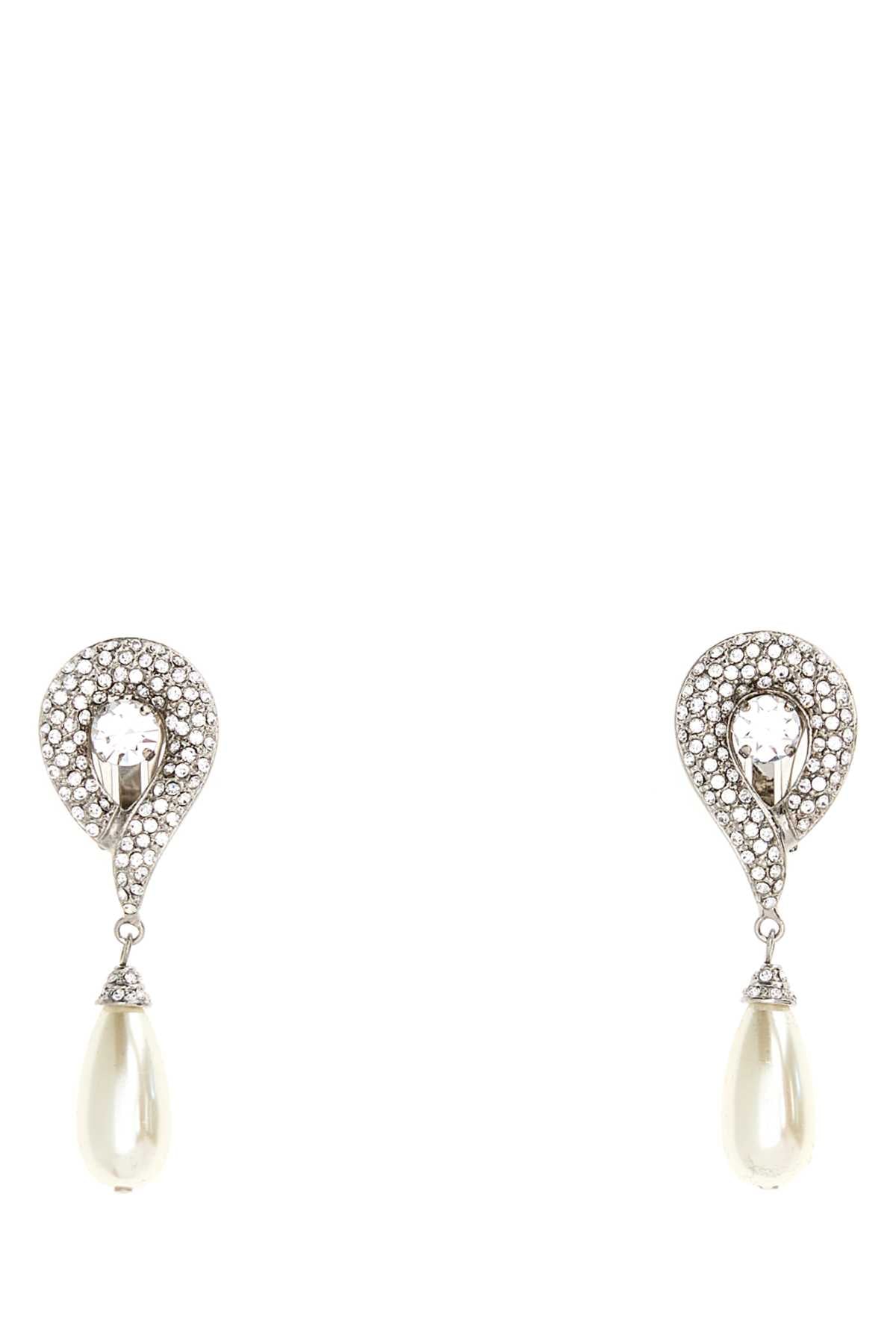 Alessandra Rich Earrings — Silver