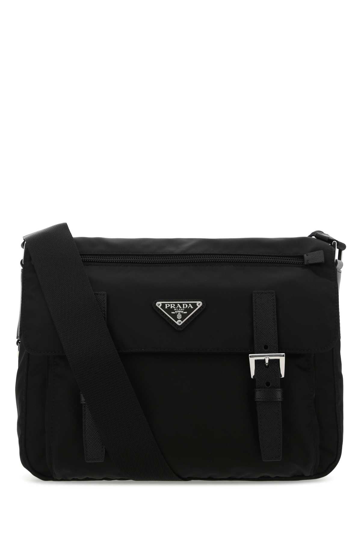 Prada Crossbody Bag — Black Poliammidericiclata-vitello
