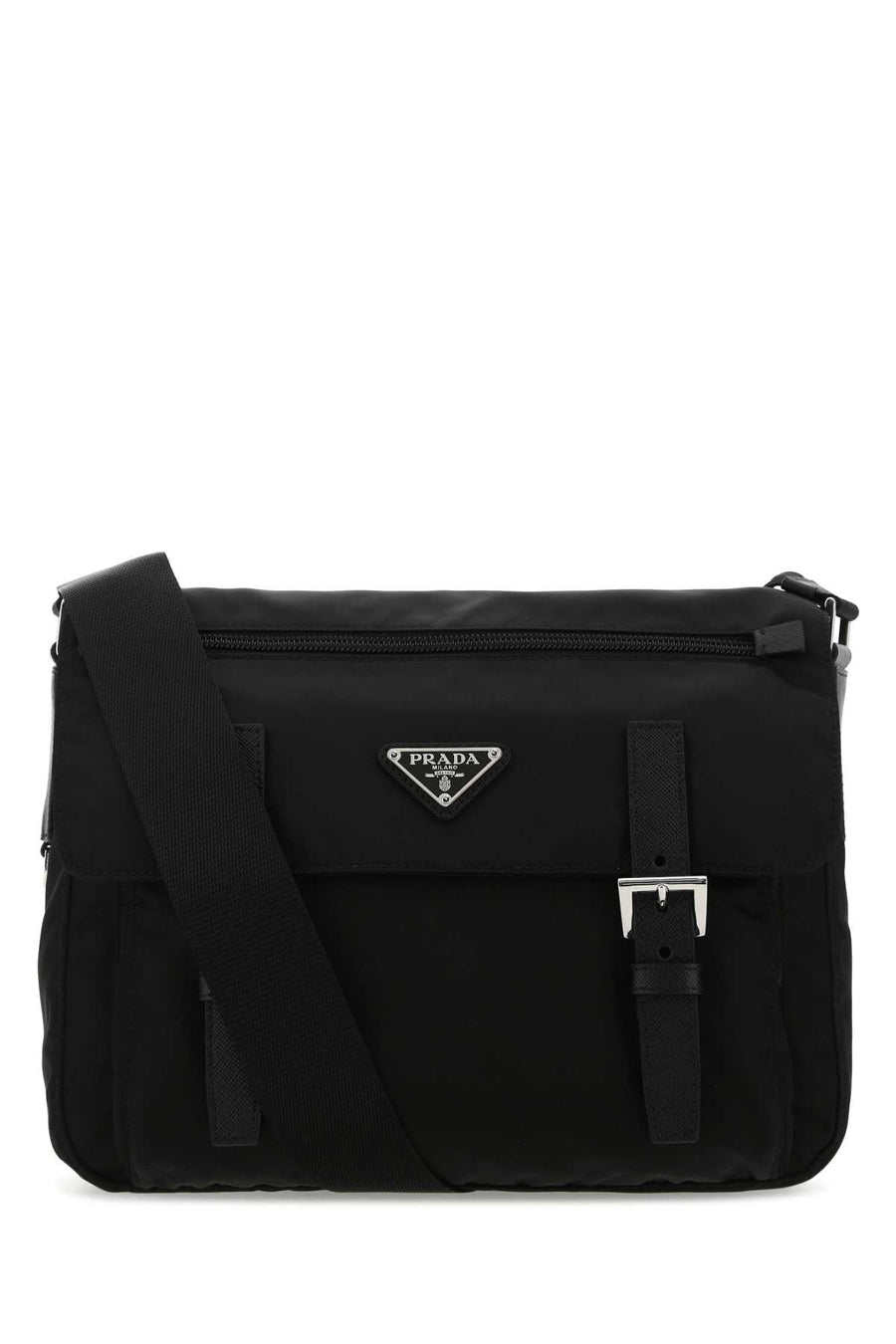 Prada Crossbody Bag — Black Poliammidericiclata-vitello