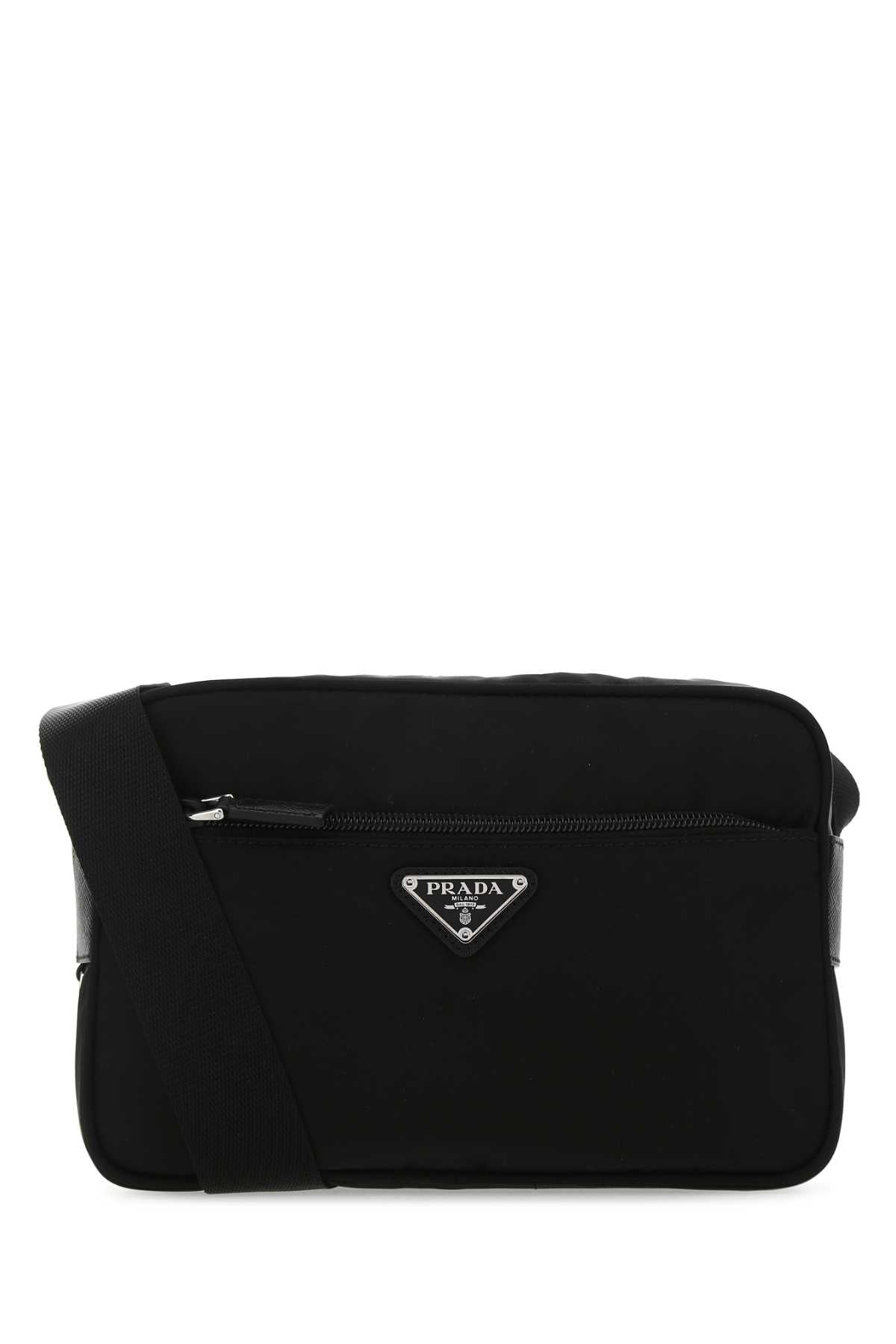 Prada Crossbody Bag — Black Poliammidericiclata-vitello
