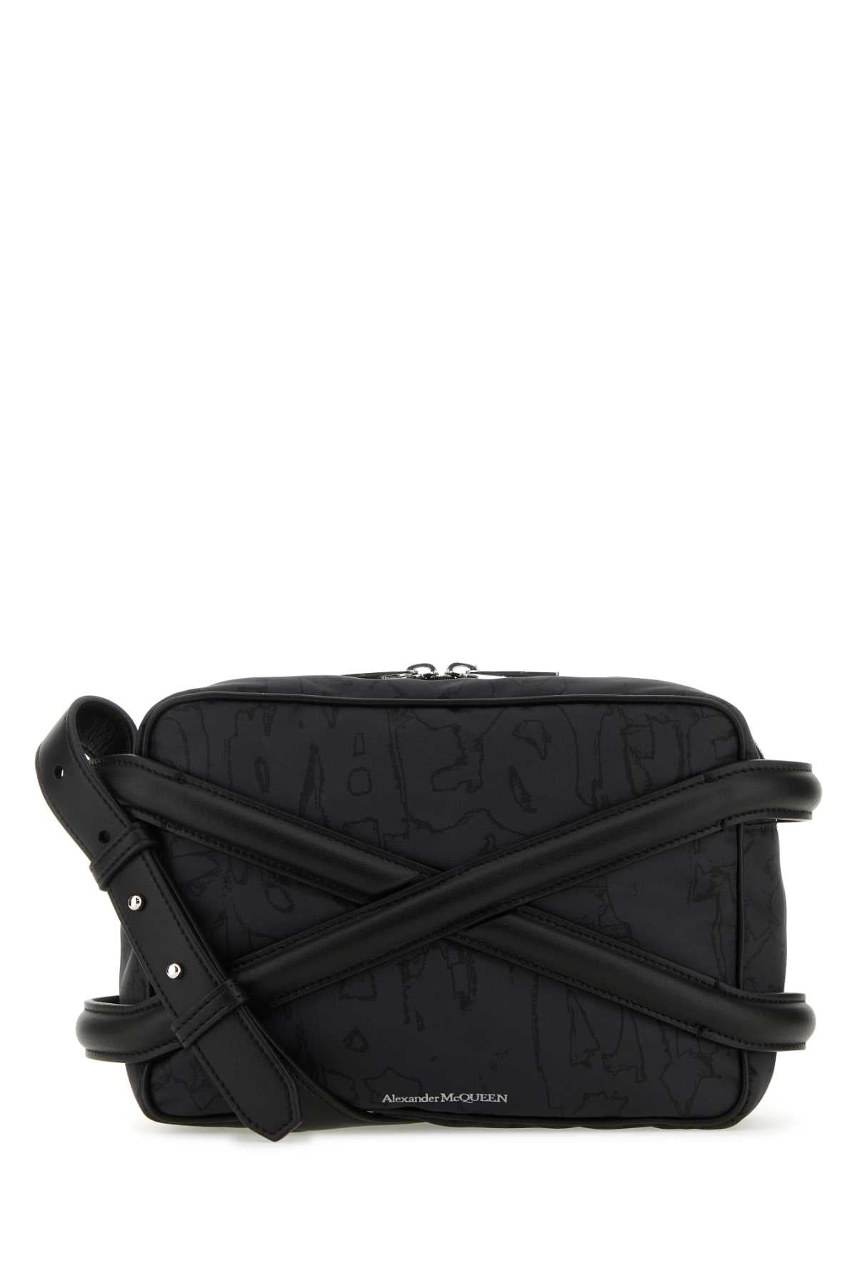 Alexander Mcqueen Beauty Case Crossbody Bag — Black