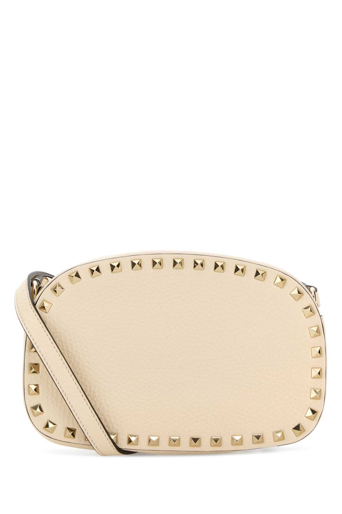 Valentino Garavani Case Crossbody Bag — Beige Calf Leather - Bos Taurus
