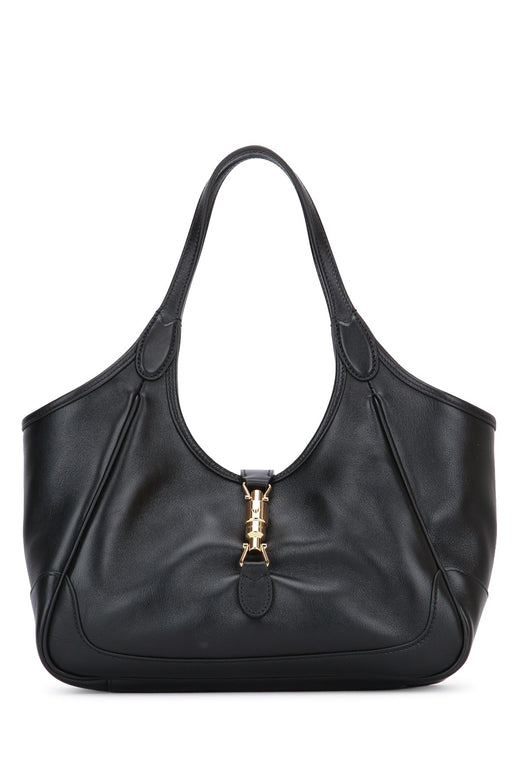Gucci Tote Shoulder Bag — Black Calf Skin