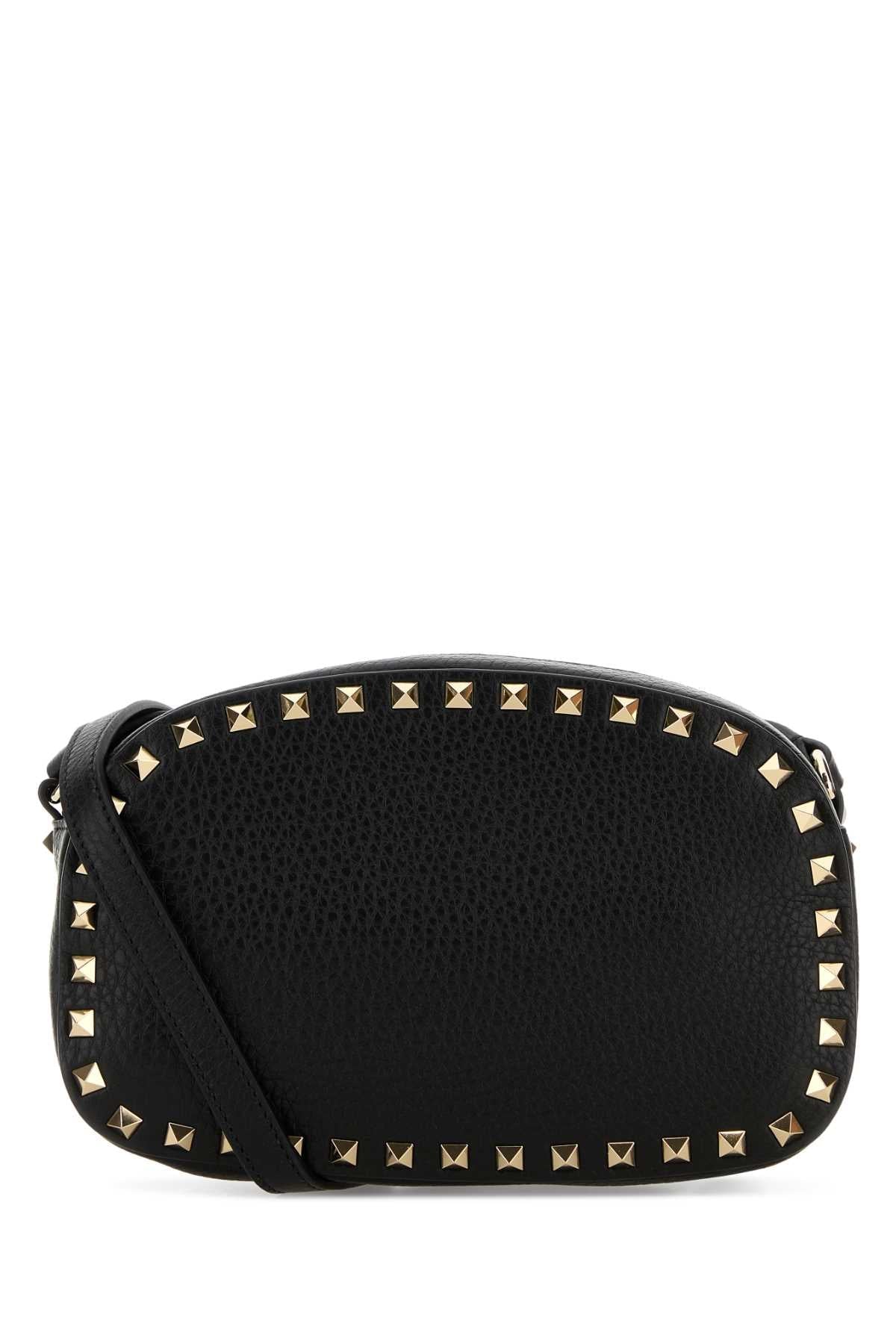 Valentino Garavani Case Crossbody Bag — Black Calf Leather - Bos Taurus