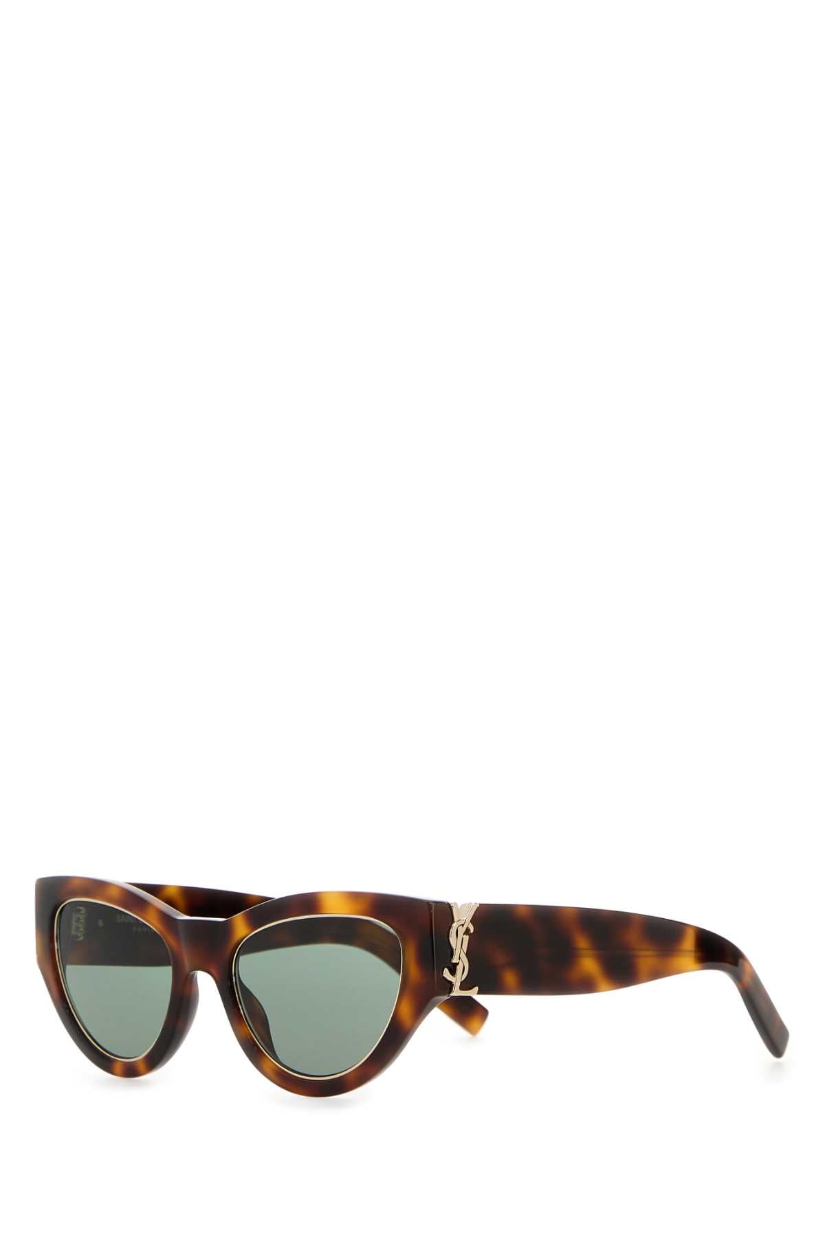 Saint Laurent Sl Printed Tortoiseshell Acetate Sunglasses — Brown Exterior